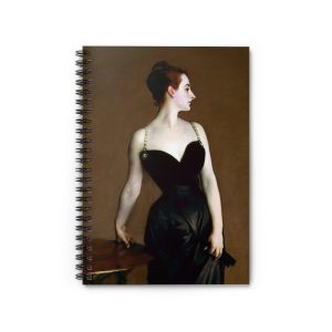 John Singer Sargent 1884 Classic - Madame X - Elegant Art-Inspired Spiral Notebook - Ruled Lines for Creative Minds