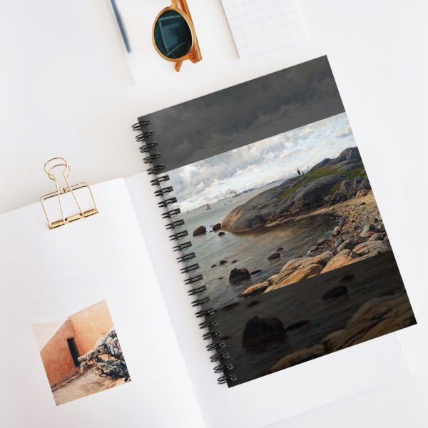 Berndt Lindholm Coastal View Cover, Serene Landscape Nature, Spiral Notebook - Ruled Line - Image 5