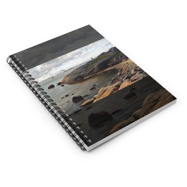 Berndt Lindholm Coastal View Cover, Serene Landscape Nature, Spiral Notebook - Ruled Line - Image 3