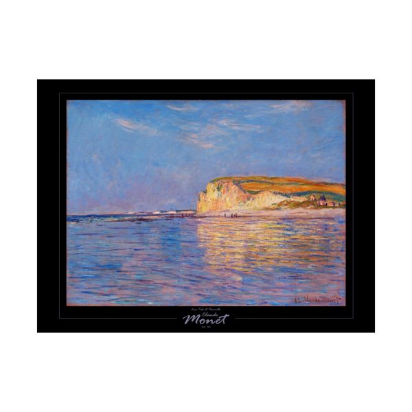 Claude Monet Low Tide at Pourville, Matte Horizontal Posters, Matte Horizontal Posters, Black Background - Image 7