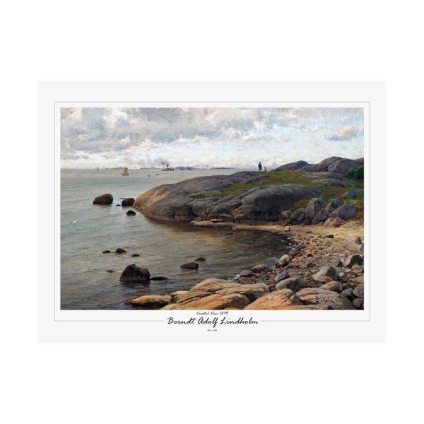 Berndt Lindholm - Coastal View (1879) - Stunning Nordic Landscape Art, Matte Horizontal Posters - Image 8