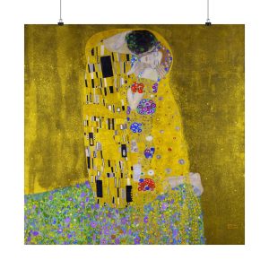 Gustav Klimt's The Kiss (1907 - 1908) - Exquisite. Romantic Matte Vertical Posters