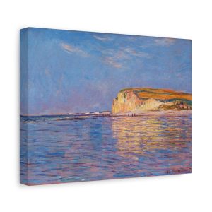 Claude Monet - Low Tide at Pourville - Iconic Impressionist Seascape,, Matte Canvas, Stretched, 1.25"