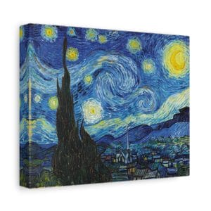Transform Your Space with Vincent van Gogh - Starry Night on Canvas - A Timeless Masterpiece, Matte Canvas, Stretched, 1.25"