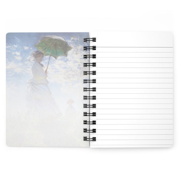 Claude Monet, Iconic Artwork - Madame Monet and Her Son - Spiral Bound Journal - Image 4