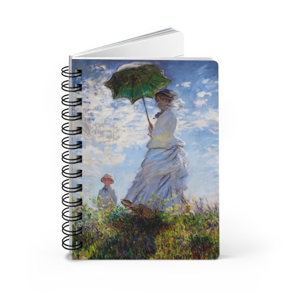 Claude Monet, Iconic Artwork - Madame Monet and Her Son - Spiral Bound Journal