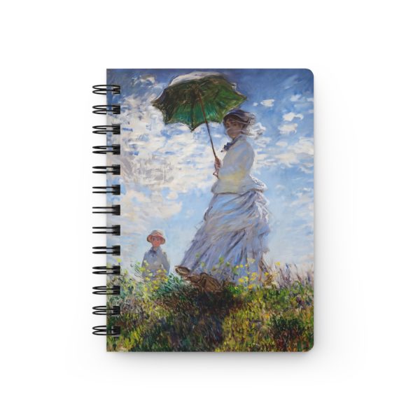 Claude Monet, Iconic Artwork - Madame Monet and Her Son - Spiral Bound Journal - Image 2
