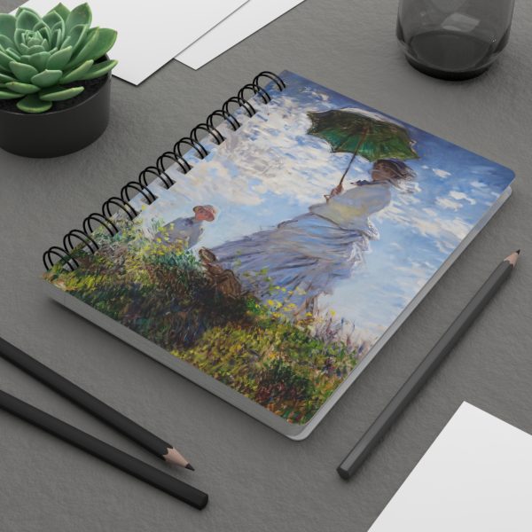 Claude Monet, Iconic Artwork - Madame Monet and Her Son - Spiral Bound Journal - Image 8